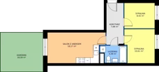 3 pokoje, mieszkanie 49,27 m², parter, oferta nr 46, Osiedle Nad Zalewem, Lublin, Wrotków, ul. Henryka Wolińskiego 6