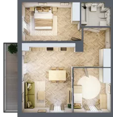 3 pokoje, mieszkanie 61,09 m², piętro 1, oferta nr A3.20.M10, Wawer GO 2.0, Warszawa, Wawer, Falenica, ul. Przylaszczkowa 17