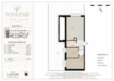 3 pokoje, apartament 60,20 m², parter, oferta nr 1A.1, Podlesie, Gliwice, Szobiszowice, ul. Tarnogórska 86