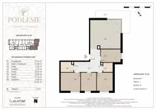 5 pokoi, apartament 97,69 m², piętro 1, oferta nr 1B.20, Podlesie, Gliwice, Szobiszowice, ul. Tarnogórska 86