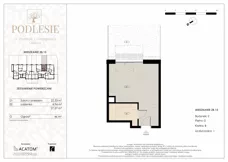 1 pokój, apartament 27,27 m², parter, oferta nr 2B.15, Podlesie, Gliwice, Szobiszowice, ul. Tarnogórska 86