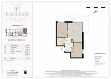 3 pokoje, mieszkanie 50,98 m², piętro 3, oferta nr 2B.31, Podlesie, Gliwice, Szobiszowice, ul. Tarnogórska 86