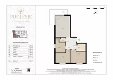 4 pokoje, mieszkanie 81,14 m², piętro 1, oferta nr 3.6, Podlesie, Gliwice, Szobiszowice, ul. Tarnogórska 86