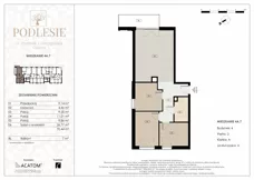 4 pokoje, mieszkanie 70,44 m², piętro 2, oferta nr 4A.7, Podlesie, Gliwice, Szobiszowice, ul. Tarnogórska 86