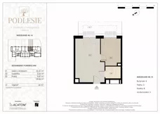 2 pokoje, apartament 35,84 m², piętro 1, oferta nr 4B.17, Podlesie, Gliwice, Szobiszowice, ul. Tarnogórska 86