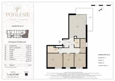5 pokoi, mieszkanie 86,93 m², piętro 2, oferta nr 4B.23, Podlesie, Gliwice, Szobiszowice, ul. Tarnogórska 86
