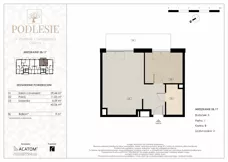 2 pokoje, apartament 45,06 m², piętro 1, oferta nr 5B.17, Podlesie, Gliwice, Szobiszowice, ul. Tarnogórska 86
