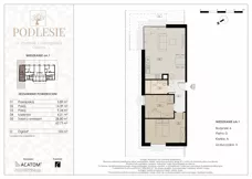 3 pokoje, mieszkanie 62,73 m², parter, oferta nr 6A.1, Podlesie, Gliwice, Szobiszowice, ul. Tarnogórska 86