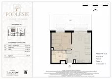 2 pokoje, mieszkanie 45,06 m², piętro 2, oferta nr 5B.20, Podlesie, Gliwice, Szobiszowice, ul. Tarnogórska 86