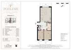 3 pokoje, apartament 66,32 m², piętro 1, oferta nr 1A.6, Podlesie, Gliwice, Szobiszowice, ul. Tarnogórska 86