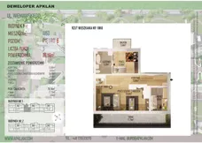 3 pokoje, mieszkanie 76,16 m², piętro 6, oferta nr 1/M60, Osiedle Wieniawskiego - etap V, Rzeszów, Słocina, ul. Wieniawskiego