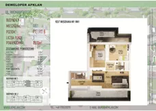 3 pokoje, mieszkanie 79,73 m², piętro 6, oferta nr 1/M61, Osiedle Wieniawskiego - etap V, Rzeszów, Słocina, ul. Wieniawskiego