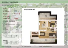 3 pokoje, mieszkanie 76,08 m², piętro 6, oferta nr 2/M30, Osiedle Wieniawskiego - etap V, Rzeszów, Słocina, ul. Wieniawskiego