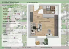 1 pokój, mieszkanie 25,26 m², piętro 2, oferta nr 1/M72, Osiedle Wieniawskiego - etap V, Rzeszów, Słocina, ul. Wieniawskiego