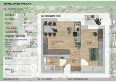 2 pokoje, mieszkanie 47,81 m², piętro 3, oferta nr 2/M18, Osiedle Wieniawskiego - etap V, Rzeszów, Słocina, ul. Wieniawskiego