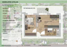 2 pokoje, mieszkanie 39,57 m², piętro 2, oferta nr 2/M74, Osiedle Wieniawskiego - etap V, Rzeszów, Słocina, ul. Wieniawskiego