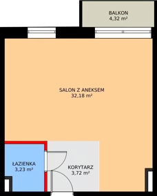 3 pokoje, mieszkanie 65,33 m², piętro 2, oferta nr I/2/21, Natura Park, Łódź, Widzew, Dolina Łódki, ul. Listopadowa