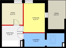 3 pokoje, mieszkanie 65,33 m², piętro 2, oferta nr I/2/21, Natura Park, Łódź, Widzew, Dolina Łódki, ul. Listopadowa