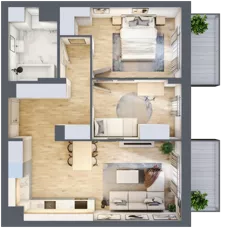 3 pokoje, mieszkanie 60,50 m², piętro 6, oferta nr 108, Apartamenty Horizon II etap, Radom, Akademickie, ul. Kazimierza Pułaskiego / Akademicka