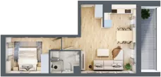 2 pokoje, mieszkanie 38,77 m², piętro 2, oferta nr 7, Apartamenty Horizon II etap, Radom, Akademickie, ul. Kazimierza Pułaskiego / Akademicka
