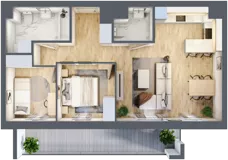 3 pokoje, mieszkanie 57,67 m², piętro 8, oferta nr 30, Apartamenty Horizon II etap, Radom, Akademickie, ul. Kazimierza Pułaskiego / Akademicka