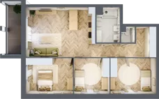 4 pokoje, mieszkanie 80,85 m², parter, oferta nr 17, Alta Novum, Bydgoszcz, Stary Fordon, ul. Altanowa 22