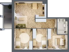 4 pokoje, mieszkanie 73,34 m², parter, oferta nr 15, Alta Novum, Bydgoszcz, Stary Fordon, ul. Altanowa 22