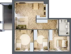 4 pokoje, mieszkanie 73,34 m², piętro 1, oferta nr 20, Alta Novum, Bydgoszcz, Stary Fordon, ul. Altanowa 22