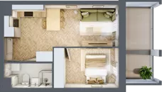 2 pokoje, mieszkanie 33,49 m², parter, oferta nr 3, Alta Novum, Bydgoszcz, Stary Fordon, ul. Altanowa 22