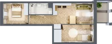 3 pokoje, mieszkanie 52,25 m², piętro 1, oferta nr 19, Alta Novum, Bydgoszcz, Stary Fordon, ul. Altanowa 22