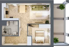 2 pokoje, mieszkanie 40,01 m², parter, oferta nr 2, Alta Novum, Bydgoszcz, Stary Fordon, ul. Altanowa 22