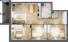 4 pokoje, mieszkanie 80,85 m², piętro 1, oferta nr 22, Alta Novum, Bydgoszcz, Stary Fordon, ul. Altanowa 22