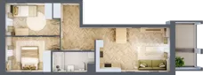 3 pokoje, mieszkanie 55,57 m², piętro 1, oferta nr 8, Alta Novum, Bydgoszcz, Stary Fordon, ul. Altanowa 22
