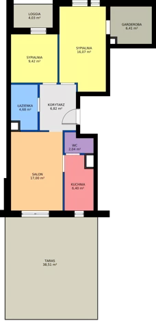 3 pokoje, mieszkanie 68,84 m², piętro 1, oferta nr M94, Nałęczowska - etap I, Lublin, Szerokie, ul. Nałęczowska 67