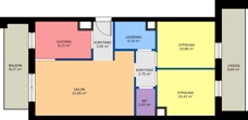 3 pokoje, mieszkanie 64,29 m², piętro 2, oferta nr M4, Nałęczowska - etap I, Lublin, Szerokie, ul. Nałęczowska 67