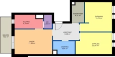 3 pokoje, mieszkanie 73,11 m², piętro 4, oferta nr M31, Nałęczowska - etap I, Lublin, Szerokie, ul. Nałęczowska 67