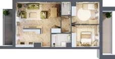 3 pokoje, mieszkanie 62,10 m², piętro 2, oferta nr M155, Nałęczowska - etap II, Lublin, Szerokie, ul. Nałęczowska 67