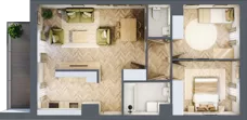 3 pokoje, mieszkanie 62,10 m², piętro 7, oferta nr M170, Nałęczowska - etap II, Lublin, Szerokie, ul. Nałęczowska 67