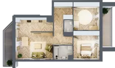 3 pokoje, mieszkanie 69,12 m², piętro 3, oferta nr M138, Nałęczowska - etap II, Lublin, Szerokie, ul. Nałęczowska 67