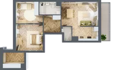 3 pokoje, mieszkanie 65,16 m², piętro 3, oferta nr M119, Nałęczowska - etap II, Lublin, Szerokie, ul. Nałęczowska 67