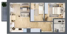 3 pokoje, mieszkanie 48,05 m², piętro 1, oferta nr 11, Esperanto Park Budynek B2, Olsztyn, Podleśna, ul. Zamenhofa