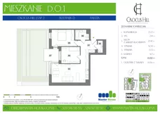 3 pokoje, mieszkanie 65,04 m², piętro 2, oferta nr B.2.9, Crocus Hill, Szczecin, Śródmieście, Śródmieście Północ, ul. Jerzego Janosika 2, 2A, 3, 3A
