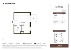 1 pokój, mieszkanie 27,05 m², piętro 5, oferta nr B2.D.5.2, Svaran, Swarzędz, ul. Wrzesińska