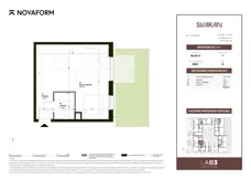1 pokój, mieszkanie 36,58 m², parter, oferta nr B2.C.0.1, Svaran, Swarzędz, ul. Wrzesińska