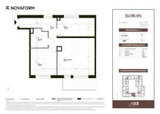 3 pokoje, mieszkanie 61,22 m², piętro 1, oferta nr B2.C.1.1, Svaran, Swarzędz, ul. Wrzesińska