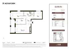 4 pokoje, mieszkanie 75,65 m², piętro 1, oferta nr B2.D.1.8, Svaran, Swarzędz, ul. Wrzesińska