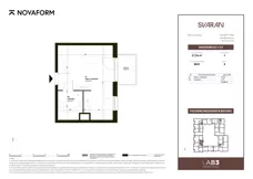 1 pokój, mieszkanie 27,20 m², piętro 3, oferta nr B2.C.3.8, Svaran, Swarzędz, ul. Wrzesińska