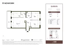 4 pokoje, mieszkanie 88,96 m², piętro 5, oferta nr B2.C.5.4, Svaran, Swarzędz, ul. Wrzesińska