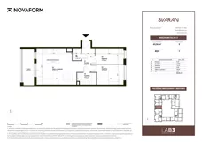 3 pokoje, mieszkanie 65,56 m², piętro 1, oferta nr B2.D.1.5, Svaran, Swarzędz, ul. Wrzesińska