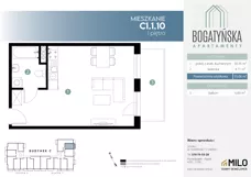 1 pokój, mieszkanie 35,06 m², piętro 1, oferta nr C1.1.10, ul. Bogatyńska Dobry Deweloper Milo Wrocław Maślice III, Wrocław, Maślice, Fabryczna, ul. Bogatyńska